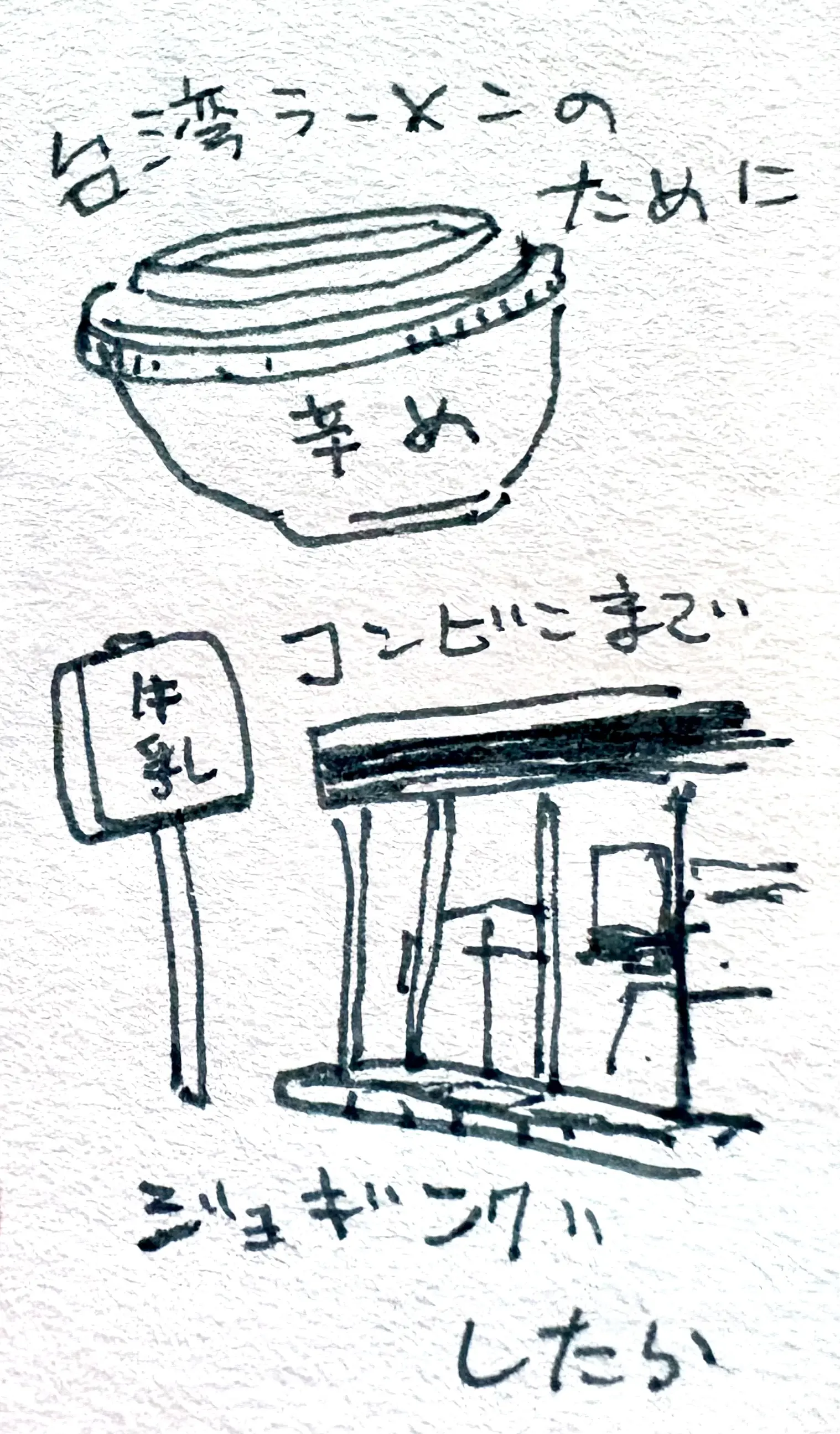 今日はコンビニ食