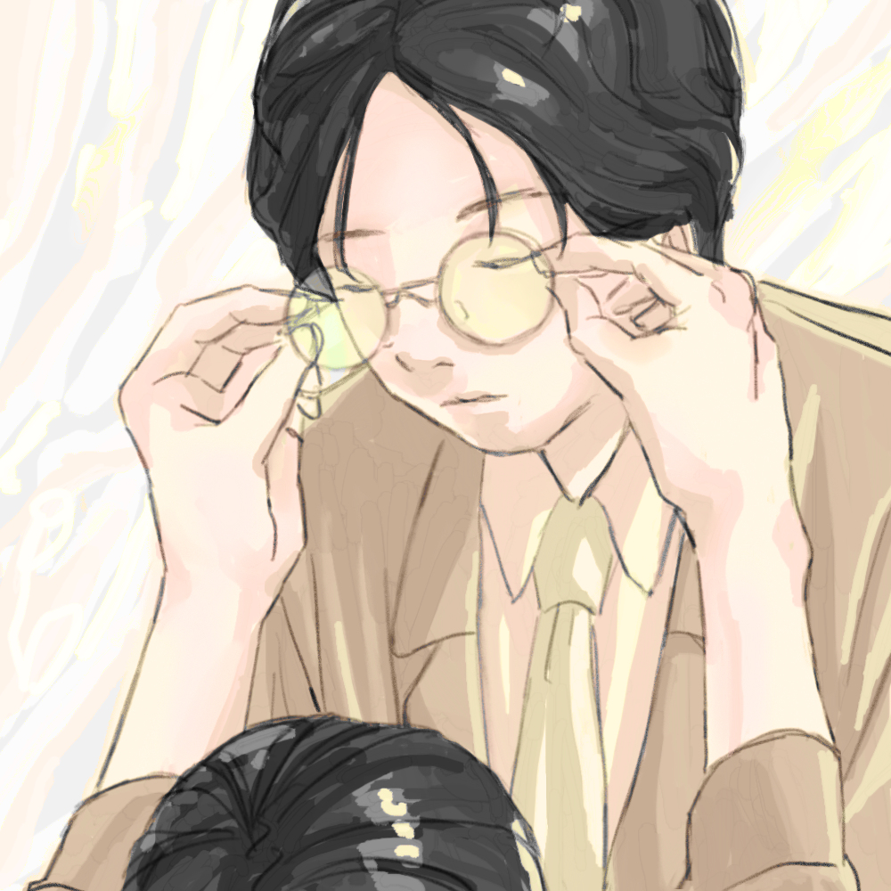メガネを新調したミウ