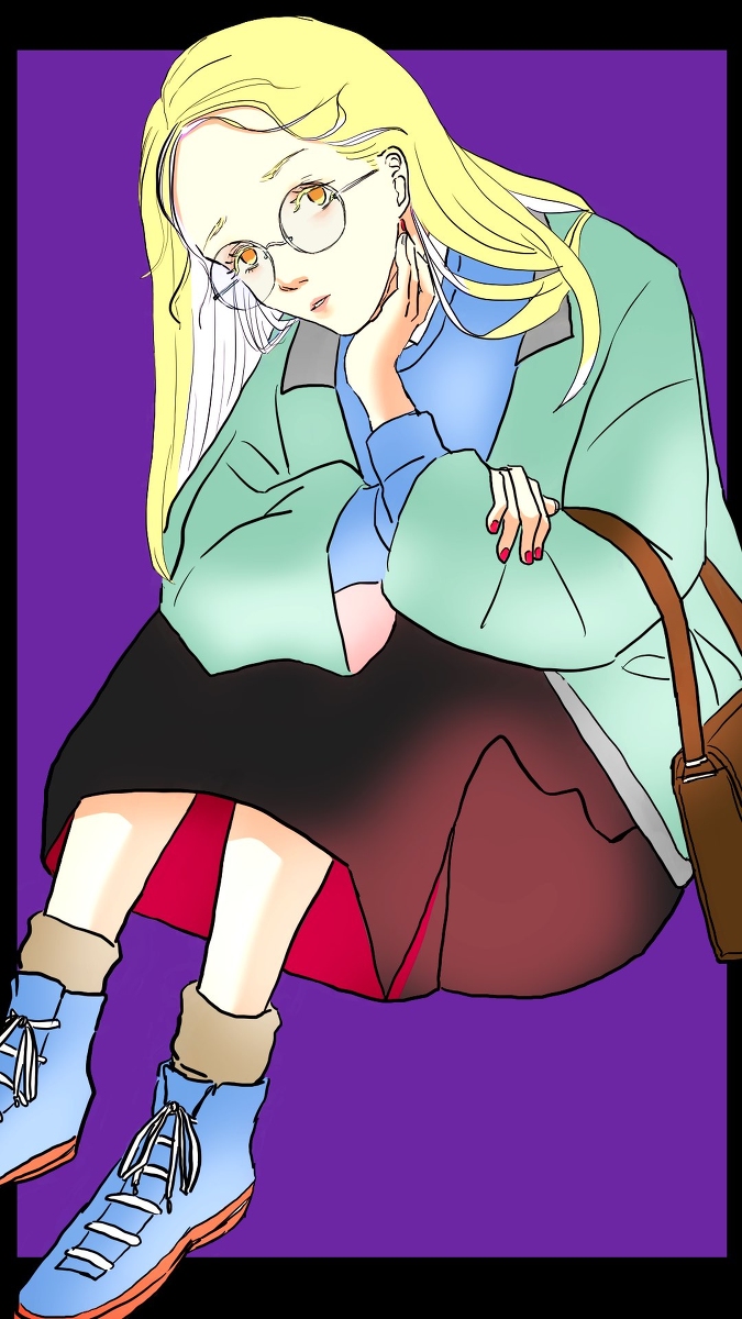 メガネの女の子
