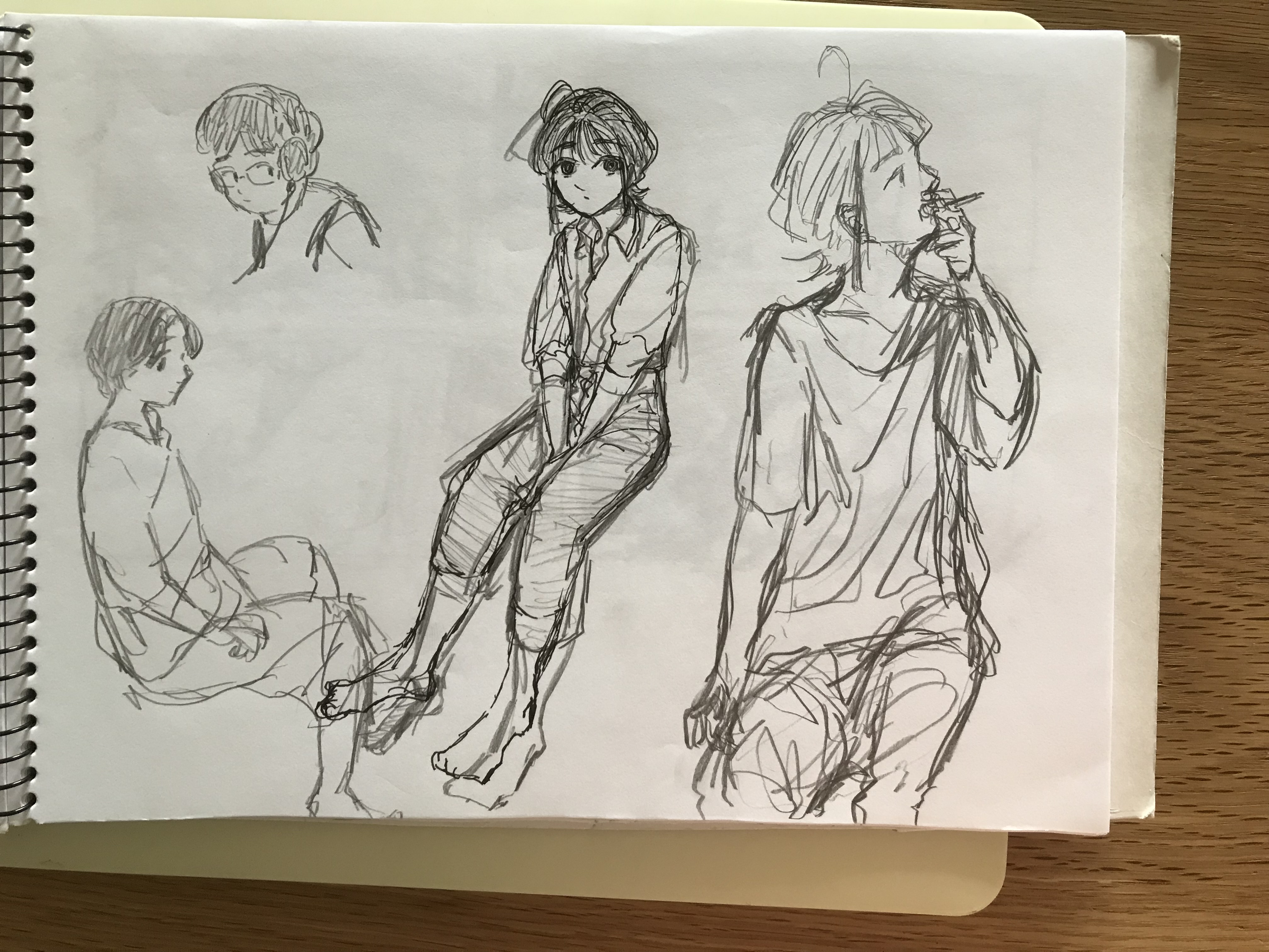落書きで時々うまく描けたなって思う女の子